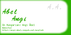 abel angi business card